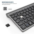 Pikkukuva 3 / 6: USB-langaton näppäimistö ja hiiri -yhdistelmä, ultraohut hiljainen toimisto Mi
