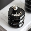 Miniatyrbild 3 av 5: 3-sits bomullsstångsbox kosmetisk bomullsbox melamin dammtät d