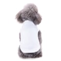 Miniatyrbillede 3 af 5: Bomulds T-shirt til kæledyr, 1 stk., minimalistisk hundetrøje, sød og åndbar