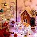 Miniatyrbillede 5 af 6: Julebåndslys, skinnende båndlys, julelys