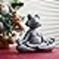 Pikkukuva 4 / 4: Zen Meditoiva Jooga Sammakko Puutarhapatsas Lahja, Joulukoriste, Sisään