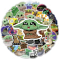 Pikkukuva 5 / 5: 150 söpöä Yoda Yoda -tarraa PVC-graffititarraa