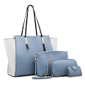 Miniatyrbillede 1 af 7: Dametasker Mode Håndtasker Pengepung Tote Bag Skuldertaske Top Håndtag Satchel Pung Sæt 4stk - Blå