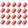 Miniatyrbillede 1 af 5: 20 stk. Mini Enkelt Hul Aluminiumslegering Blyantspidser til Adu