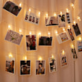 Miniatyrbillede 2 af 5: LED fotoklips dekorativ form 20 lys-3m