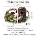 Miniatyrbillede 5 af 5: 3D dinosaur vægklistermærker til væggen i soveværelset eller stuen