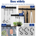 Pikkukuva 6 / 6: Metal Shower Curtain Hooks, 12 Pack Rings, Rust Resistant S Shap