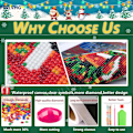 Miniatyrbilde 2 av 5: Jule diamantmalerisett, DIY blå julemann full