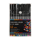 Miniatyrbillede 1 af 6: Farvede fineliner-tuscher, tegnepenne 12pcs