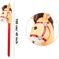 Miniatyrbilde 2 av 5: 3 stk 40 tommers oppblåsbare hestehode-pinner Cowboy Cowgirl Hestehode