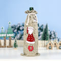 Miniatyrbillede 4 af 5: 2 stk. Julehør broderet dekorativ engel juleflaskesæt kreativ buket mund Champagne vinsæt 33*13cm