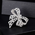 Miniatyrbillede 4 af 5: Brosche med diamanter, rhinsten sløjfe broche, modetøj fo