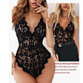 Miniatyrbillede 3 af 5: Blonder One-piece Sexet Lingeri S