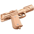 Miniatyrbillede 5 af 5: 3D-puslesæt Miniature Gun Byggesæt i træ Samlet sæt Model