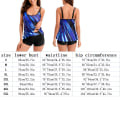 Miniatyrbild 4 av 5: Dam badkläder Tankini set baddräkt Plus Size 2XL