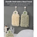 Miniatyrbillede 5 af 5: Chenille håndklæder med ophængningsløkker, bløde absorberende mikrofiber
