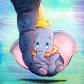 Pikkukuva 1 / 5: 5D DIY timanttimaalaussetti, 12\"X12\" Dumbo pyöreä täysi timantti Cr