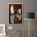 Miniatyrbild 4 av 6: Diamantmålning katt - full diamantkonst, 5d diamantmålningssats