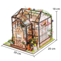 Miniatyrbild 5 av 5: DIY miniatyrhus handgjord blomsterhus jenny blomsterhus rumpa