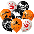 Miniatyrbillede 1 af 5: Halloween Dekorationer Latex Balloner 100