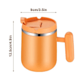 Miniatyrbilde 2 av 6: Rustfritt stål isolert kaffekopp | BPA-fri | 480 ml Khaki