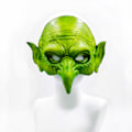 Miniatyrbild 4 av 5: Gammal kvinna häxmask häxa vuxen skräck demon huvudbonad mask hall