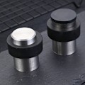 Miniatyrbilde 4 av 5: Solid 304 rustfritt stål gulvmontert dørstopper sylindrisk