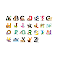Miniatyrbillede 4 af 5: Alphabet Animal Heavy Duty Badekar Stickers, Vandtætte og Holdbare