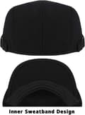 Miniatyrbilde 2 av 6: Beret Cap Men Adjustable Flat Vintage Hat
