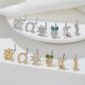 Miniatyrbillede 2 af 5: 12 stk. 20G næseringe studs L-formede næseringe studs rustfrit stål N