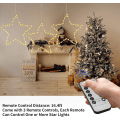 Miniatyrbild 3 av 4: 3-pack julstjärnor för fönster med batteridriven timer 8 ljus