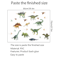 Miniatyrbillede 4 af 5: Tegneserie dinosaur dyr væg klistermærke stue soveværelse baggro