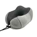 Miniatyrbilde 1 av 6: Reiseminneskum nakkepute med oppbevaringspose, 13 farger Hemp gray
