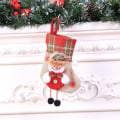 Miniatyrbilde 4 av 5: 4 stk. julekulestrømper hengende pose julekulestrømper 4 D