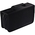 Miniatyrbillede 1 af 6: CD/DVD-etuiholder, 128 kapacitet CD VCD mediemappe, opbevaring, holder, hæfte, arrangør - sort