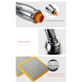Miniatyrbillede 6 af 7: 9 tommer 360 graders roterende brusehoved i ABS krom