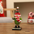 Miniatyrbillede 1 af 5: Juletræspynt i træ med nøddeknækker-soldat
