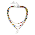 Miniatyrbillede 1 af 5: Boho chic alien bead brev multilayer kombineret stablet slid mænd