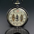 Miniatyrbillede 7 af 7: 1 stk. Herre Lommeur med Håndoptræk Mekanisk Vintage Steampunk W