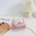 Miniatyrbillede 1 af 8: Børns bue tilbehør prinsesse perle håndtaske 3