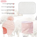 Miniatyrbillede 5 af 7: Toddler Earflap Beanies og Halstørklæder Strikkede Pige Tykke Varme Pompom