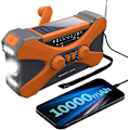 Pikkukuva 1 / 5: 【10000mAh】 Aurinkokäyttöinen hätäradio, sääradio, useita P