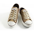 Miniatyrbilde 4 av 5: 5 par flate skolisser for joggesko (beige), flate skolisser for