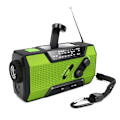 Pikkukuva 1 / 5: Aurinko- ja käsikampi AM FM -radio Hätä NOAA -sääradio + 20