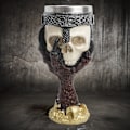 Miniatyrbillede 4 af 5: Harpiks kranie rustfrit stål kaffekrus Halloween kranie drikke