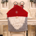 Miniatyrbild 5 av 6: 2 st tomte röd hatt jul stolsöverdrag för att dekorera