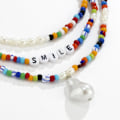 Miniatyrbillede 3 af 5: Boho chic alien bead brev multilayer kombineret stablet slid mænd