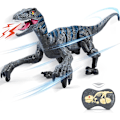 Miniatyrbild 1 av 5: Fjärrkontrollerade dinosaurie leksaker för barn, 2.4G elektroniska RC leksaker,