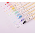 Miniatyrbillede 2 af 5: 0,5 mm Fine Tip Farve Gel Penne, Soft Touch, Retractable Hvid Wri