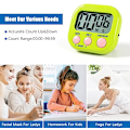 Miniatyrbillede 5 af 6: Magnetisk køkkenur med stort LCD-display